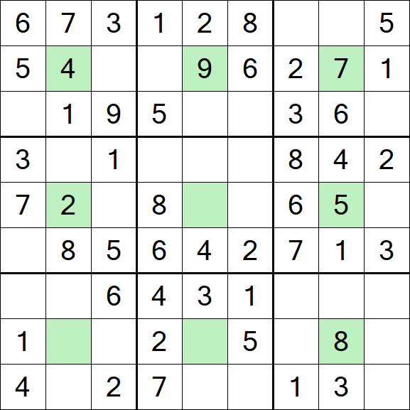 Center Dot Sudoku - Einfach