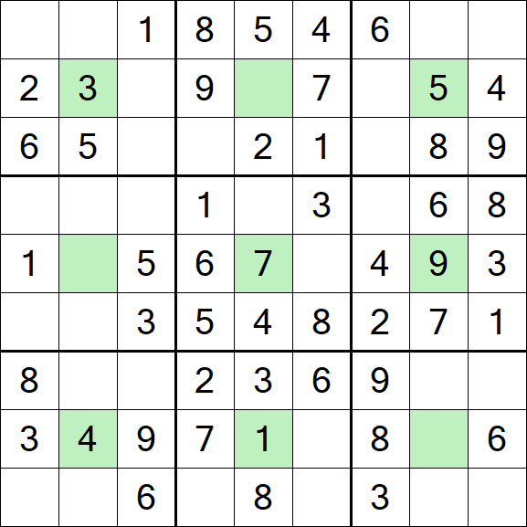 Center Dot Sudoku - Einfach
