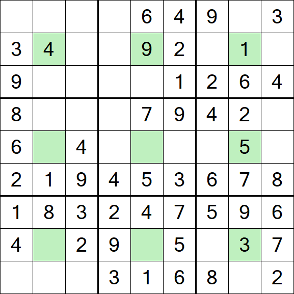Center Dot Sudoku - Einfach