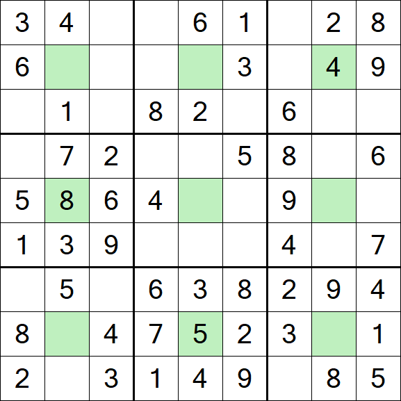 Center Dot Sudoku - Einfach