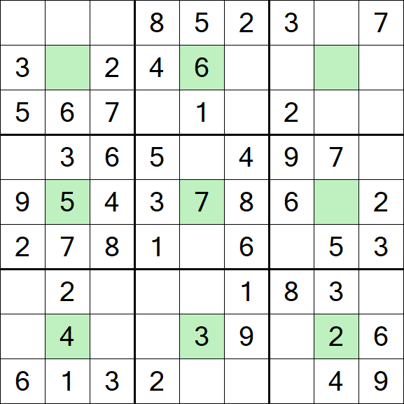 Center Dot Sudoku - Einfach