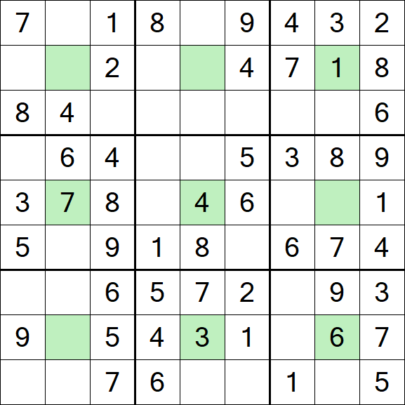 Center Dot Sudoku - Einfach