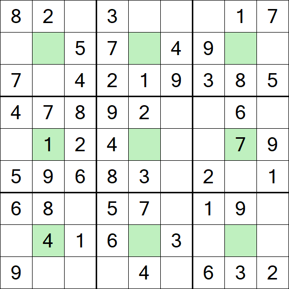 Center Dot Sudoku - Einfach