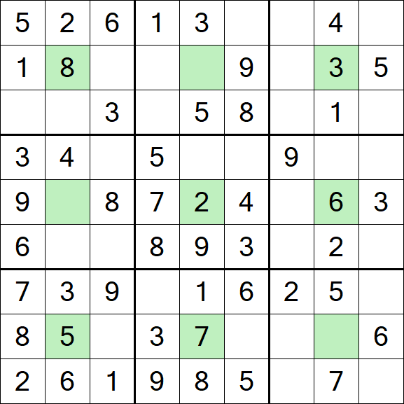 Center Dot Sudoku - Einfach
