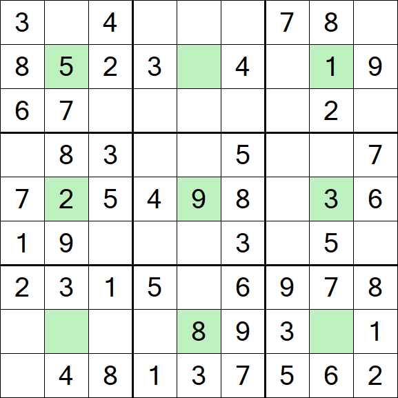 Center Dot Sudoku - Einfach