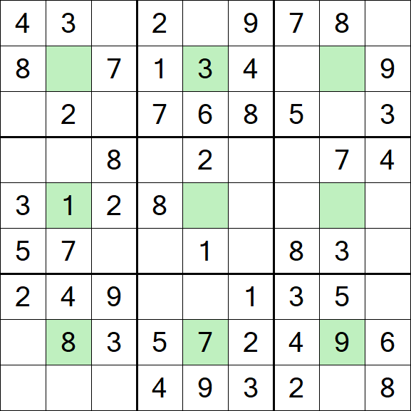 Center Dot Sudoku - Einfach