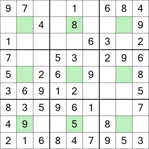 Center Dot Sudoku - Einfach