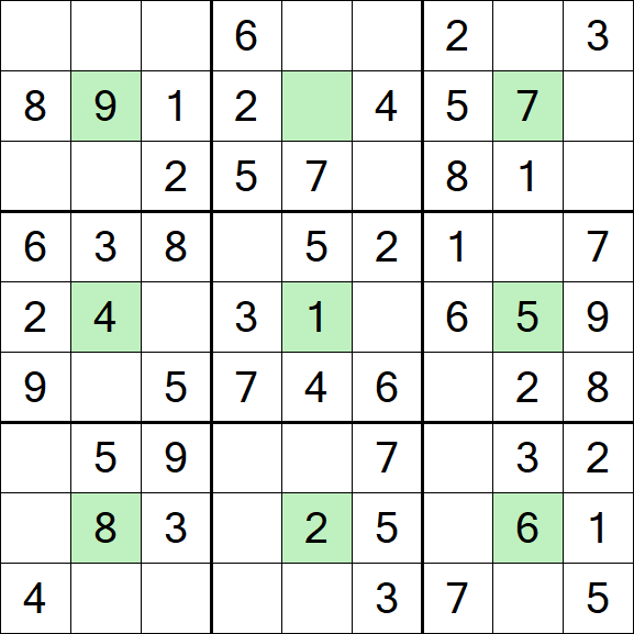 Center Dot Sudoku - Einfach