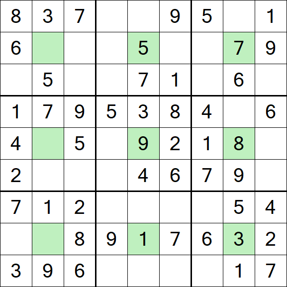 Center Dot Sudoku - Einfach
