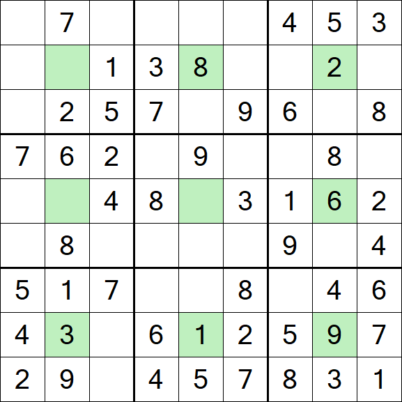 Center Dot Sudoku - Einfach