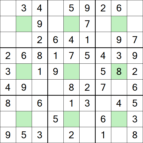 Center Dot Sudoku - Einfach
