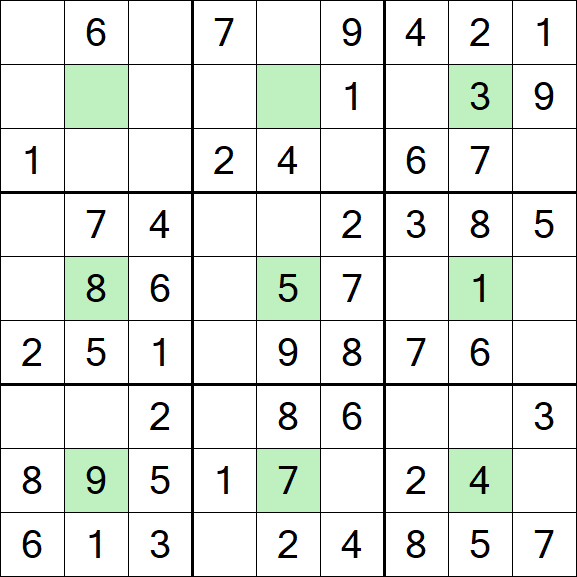 Center Dot Sudoku - Einfach
