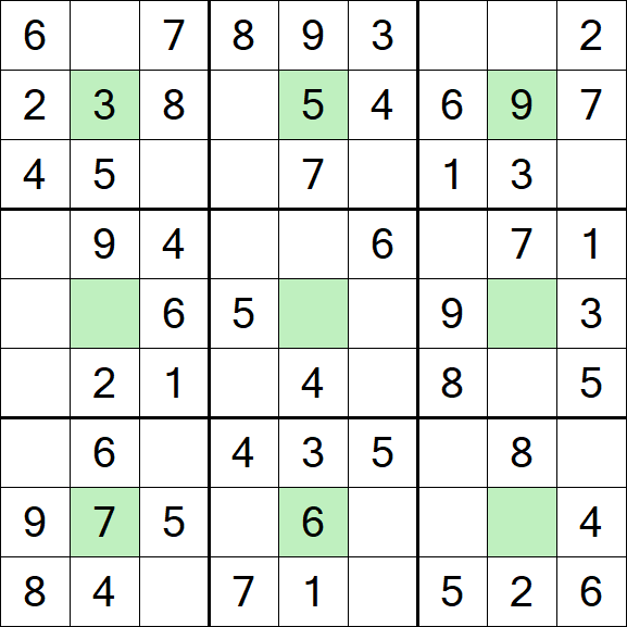 Center Dot Sudoku - Einfach