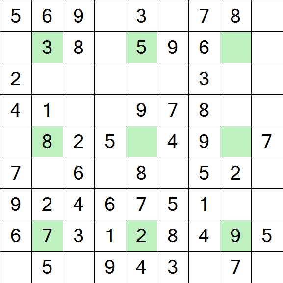 Center Dot Sudoku - Einfach