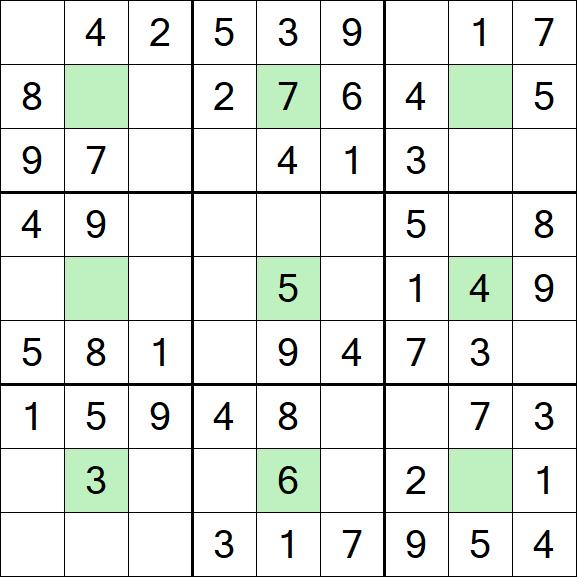 Center Dot Sudoku - Einfach