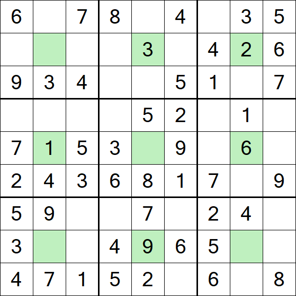 Center Dot Sudoku - Einfach