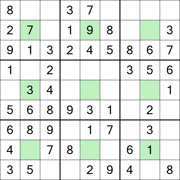 Center Dot Sudoku - Einfach