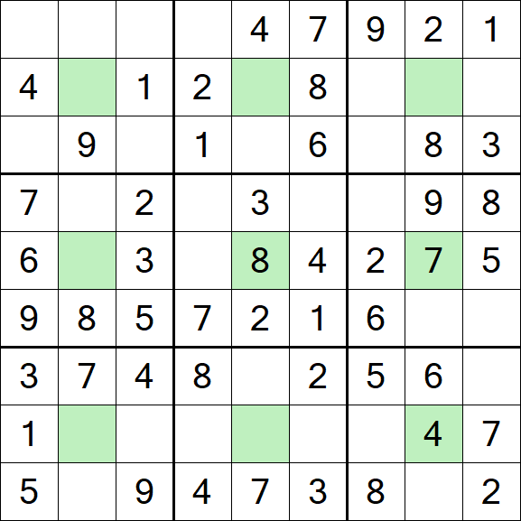 Center Dot Sudoku - Einfach