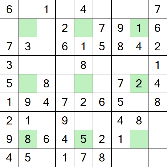 Center Dot Sudoku - Einfach