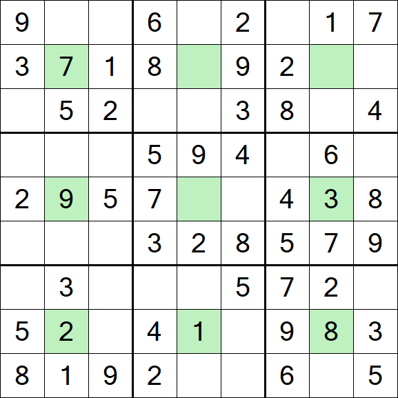Center Dot Sudoku - Einfach