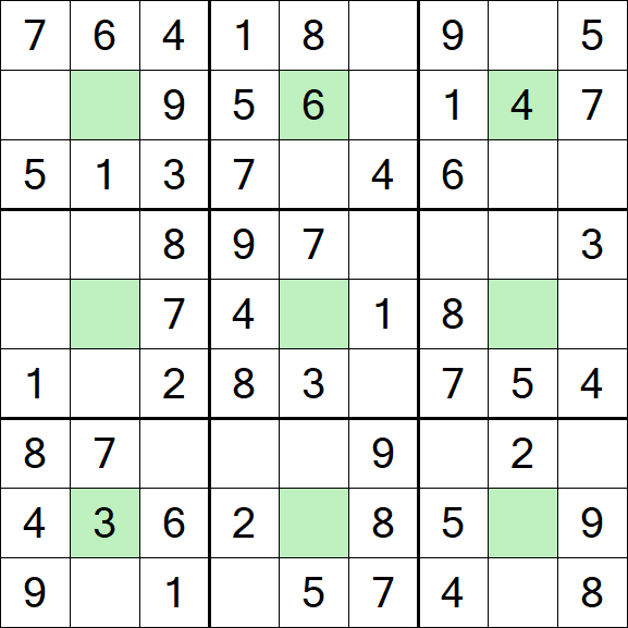 Center Dot Sudoku - Einfach