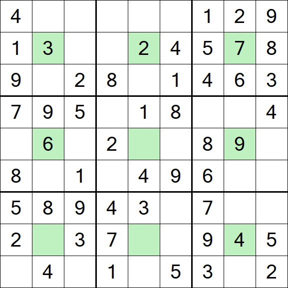 Center Dot Sudoku - Einfach