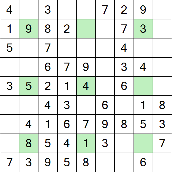 Center Dot Sudoku - Einfach