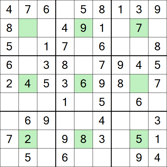Center Dot Sudoku - Einfach