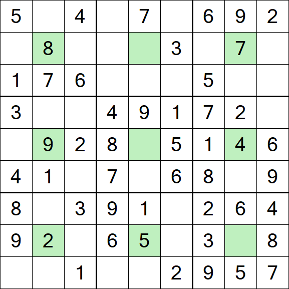Center Dot Sudoku - Einfach