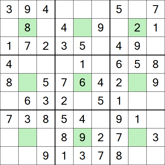 Center Dot Sudoku - Einfach