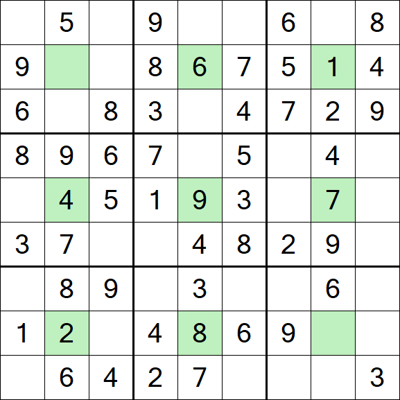 Center Dot Sudoku - Einfach