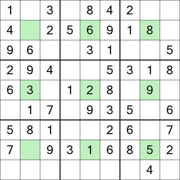 Center Dot Sudoku - Einfach