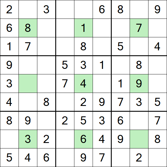 Center Dot Sudoku - Einfach