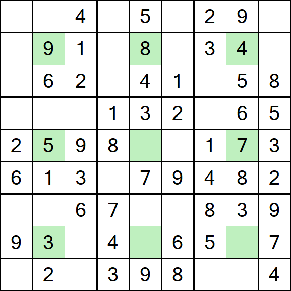 Center Dot Sudoku - Einfach