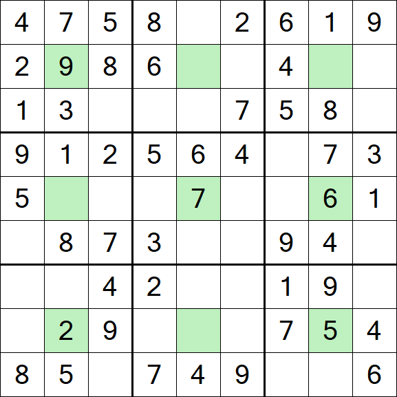 Center Dot Sudoku - Einfach
