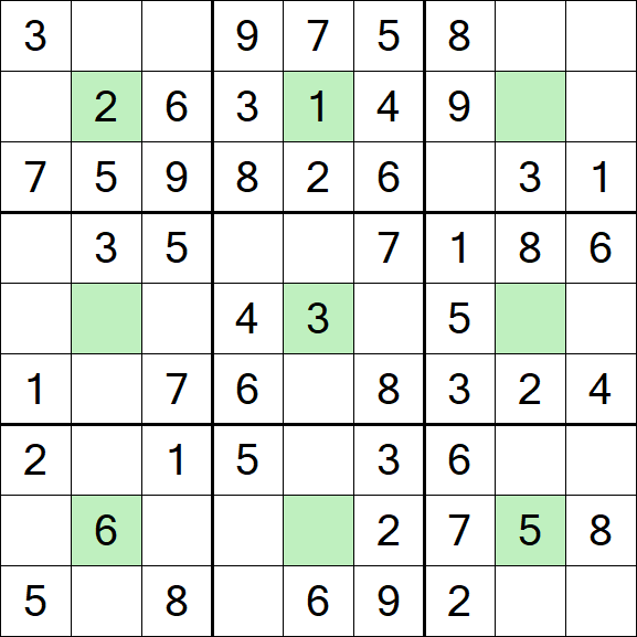 Center Dot Sudoku - Einfach