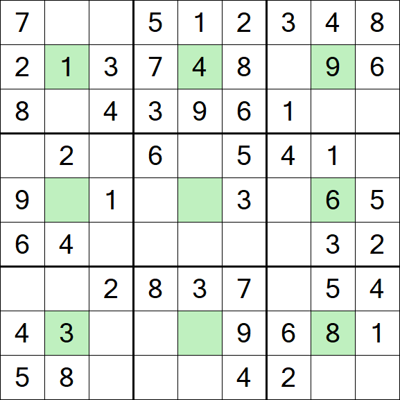 Center Dot Sudoku - Einfach