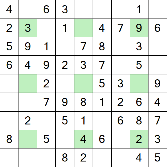 Center Dot Sudoku - Einfach