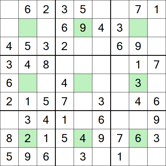 Center Dot Sudoku - Einfach