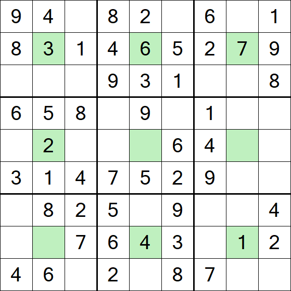 Center Dot Sudoku - Einfach