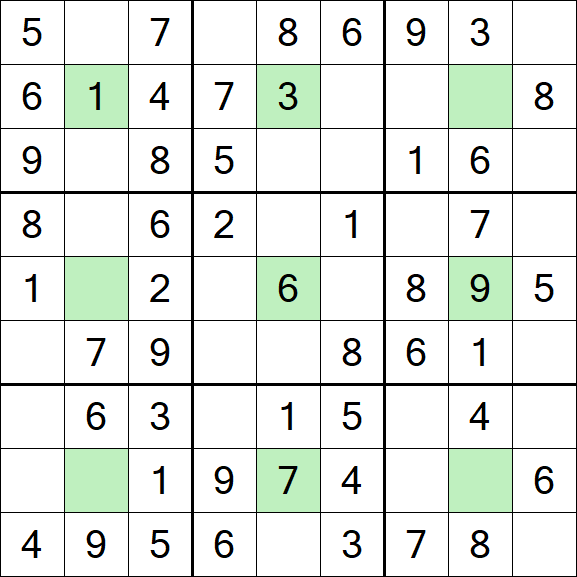 Center Dot Sudoku - Einfach