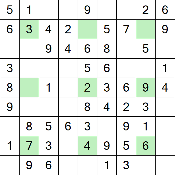 Center Dot Sudoku - Einfach