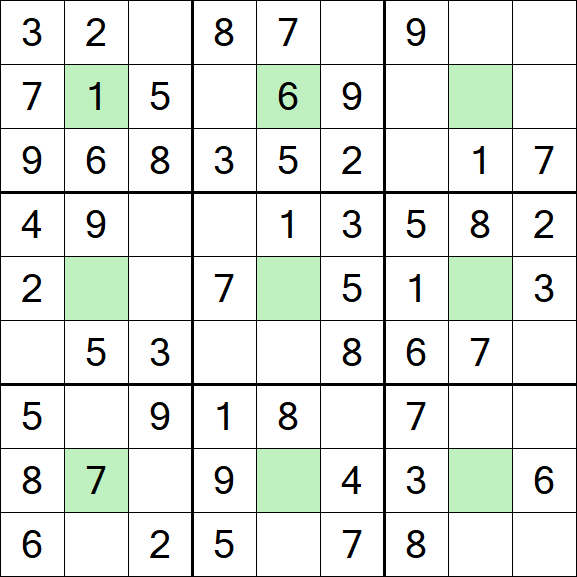 Center Dot Sudoku - Einfach