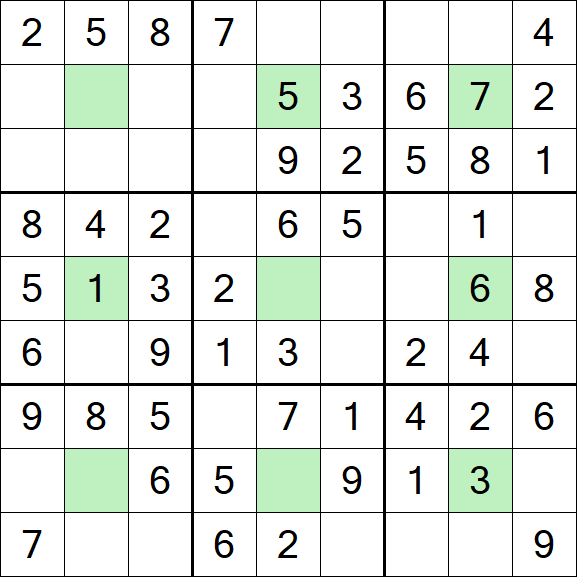 Center Dot Sudoku - Einfach