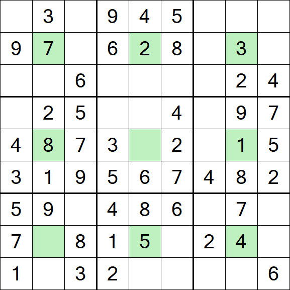 Center Dot Sudoku - Einfach