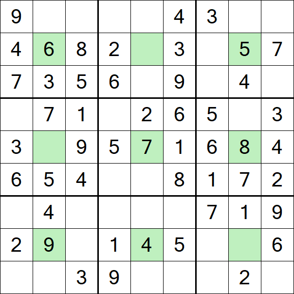 Center Dot Sudoku - Einfach
