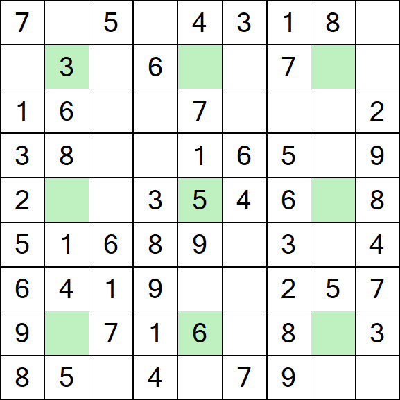 Center Dot Sudoku - Einfach