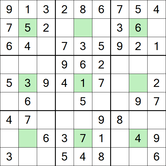 Center Dot Sudoku - Einfach