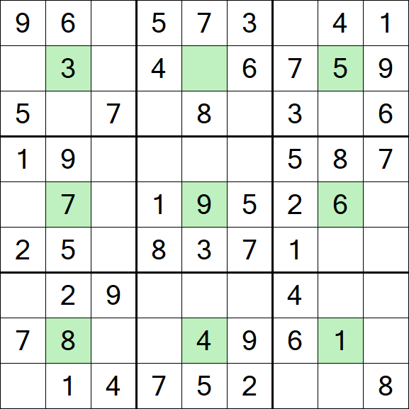 Center Dot Sudoku - Einfach