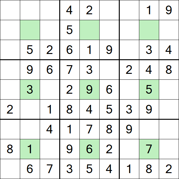 Center Dot Sudoku - Einfach